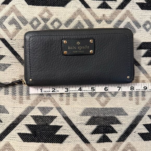 Kate Spade Charcoal Gray/Black Grove Street Neda Wallet - Picture 6 of 8